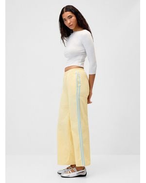 Pretty Garbage Side Stripes Canvas Pant - White
