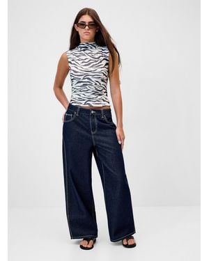 Twik Zebra Print High - Blue