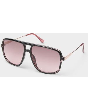 Simon's Sundown Aviator Sunglasses - Pink