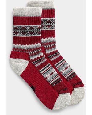Smartwool Fair Isle Merino Wool Socks - Red