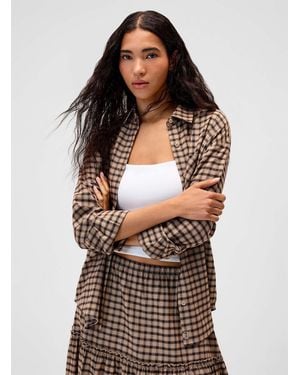 Twik Checkered Flannel Loose - Multicolour