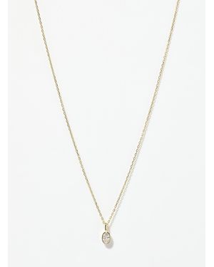 Midi34 Small Birthstone Chain Exclusive Simons X Collection - White