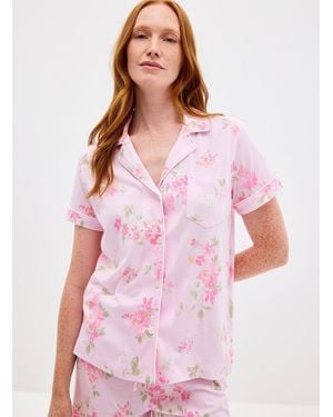 Ralph Lauren Pink Bloom Pyjama Set - Red