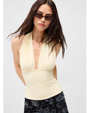 Twik Marilyn Collar Cropped Cami - Black