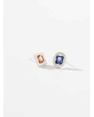 Bleue Burnham Opposite Earrings - White