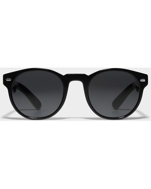 Spitfire Cut Ninety Five Round Sunglasses - Black