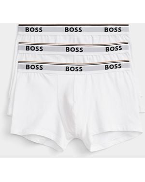 BOSS 2" Essential Trunks Cotton 3 - White