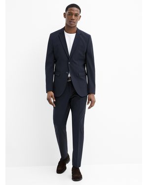 SELECTED Liam Solid Stretch Suit Semi - Blue