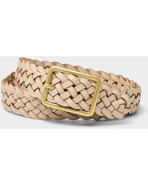 Part Two Anstina Braided Leather Belt - Natural