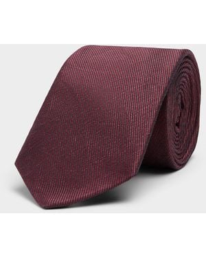 Le 31 Textured Solid Tie - Purple