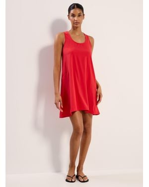Lolë Olivie Sleeveless Shift Dress - Red