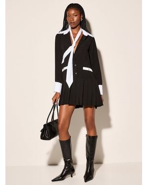 Icône Pleated Skirt Shirtdress - Natural