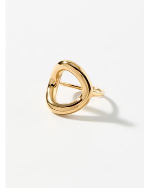 Simon's Adjustable Curved Metallic Ring