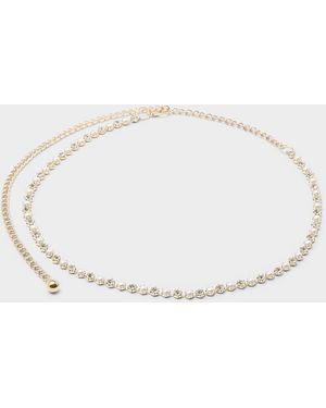 Simon's Pearl And Diamond Fine Chain - White