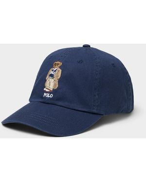 Polo Ralph Lauren Embroidered Teddy Bear Dad Cap - Blue