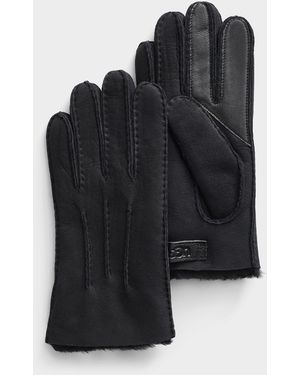 UGG Genuine Shearling Gloves - Black