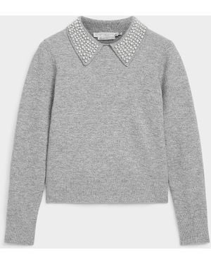 Contemporaine Beaded Polo - Grey