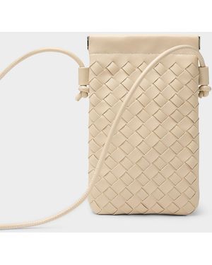 Simon's Basketweave Phone Clutch - Natural