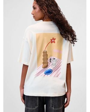 Twik Oversized Graphic - White