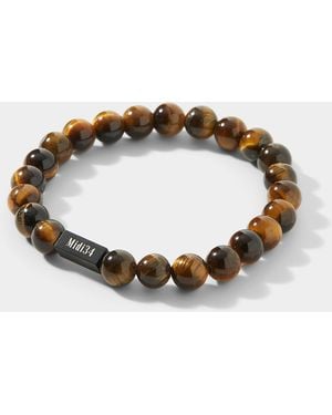 Midi34 Round Stone Bracelet - Metallic