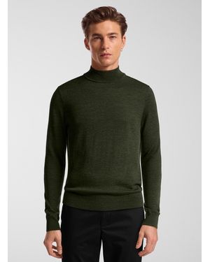 Le 31 Responsible Merino Wool Mock - Green