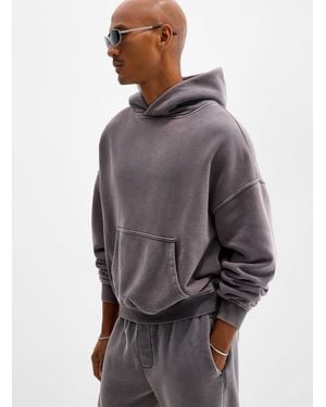 Le 31 Faded Colour Hoodie - Grey