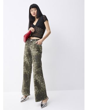 TRUE RELIGION Bobbi Leopard - White