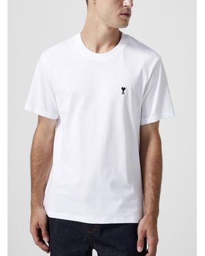 Ami Paris De Coeur Black Logo T - White