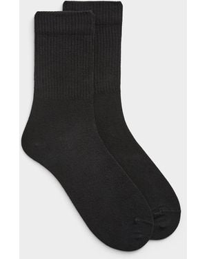 Lindbergh Ribbed Bamboo Dress Socks - Black