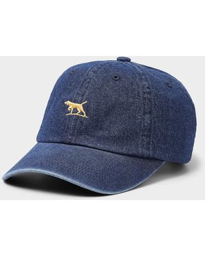 Rodd & Gunn Embroidered Dog Logo Denim Cap - Blue