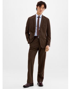 Le 31 Stretch Piqué Suit Berlin Fit - Brown