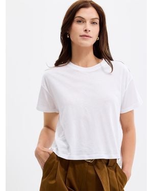 Sessun Too Crew Neck Boxy - White