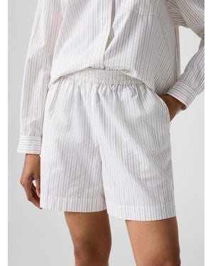 Skall Studio Edgar Poplin Short - White
