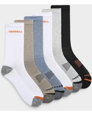 Merrell Solid/heathered Padded Socks 6 - Blue