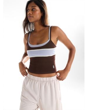 Free People All Clear Coastline Striped Cami - Brown