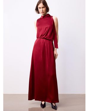 HUGO Kedina Satin Scarf - Red