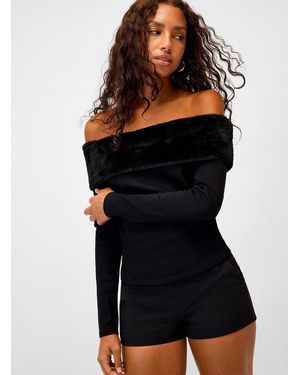 needii Bardot Collar Faux - Black