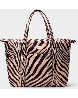 Loeffler Randall Dina Patterned Xl Tote Bag With Suitcase Loop - Multicolour