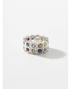 Bleue Burnham Flowers Grow Together Eternity Ring - White
