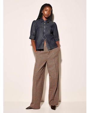Icône Pleated Reprocessed Wool Wide - Blue