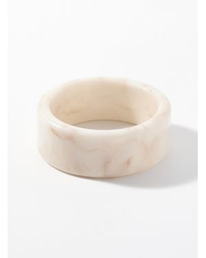 Simon's Large Resin Bangle - Natural