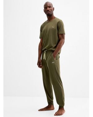 BOSS Comfortable Khaki Pyjama sweatpants - Green