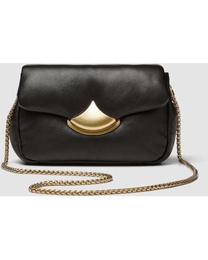 Sessun Diviluz Puffy Leather Small Bag - Black