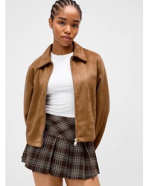 Twik Check Pleated Miniskirt - Multicolour