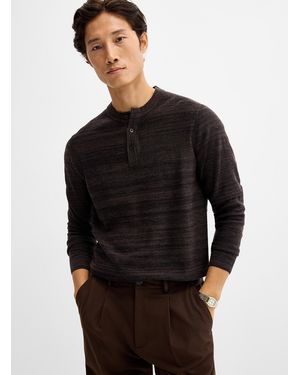 Robert Barakett Aranda Henley Sweater - Black
