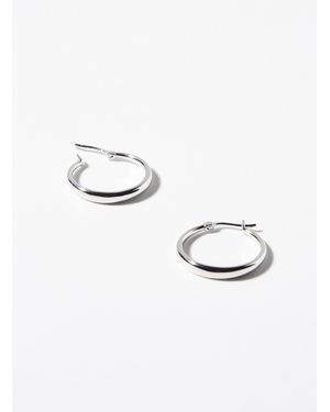 Midi34 Pauline Hoops - White