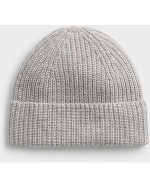 Simon's Pure Cashmere Rib - Grey