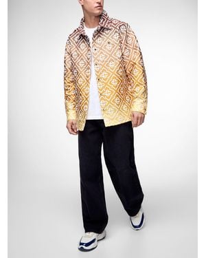 CASABLANCA Shade Terry Jacquard Overshirt - Blue