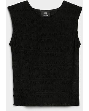 Icône Smocked Micromesh Cami - Black