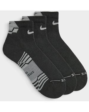 Nike Everyday Elevated Cushioned Ankle Socks 3 - Black